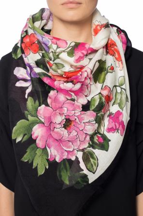 Floral motif shawl, zdjęcie 2 Floral motif shawl od Gucci